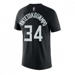 NIKE T-SHIRT NAME NUMBER GIANNIS Nero -Strada Moda nike dm0411 t shirt name number sel2 mvp giannis abbigliamento basket uomo 044587601 010 2