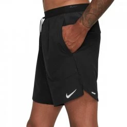 NIKE SHORT STRIDE DRI-FIT 7IN Nero -Strada Moda nike dm4761 short stride dri fit 7in abbigliamento running uomo 045197101 010 3
