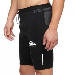 NIKE SHORT DRI-FIT TRAIL Nero -Strada Moda nike dm4795 short dri fit half tight trail abbigliamento running uomo 045197601 010 3