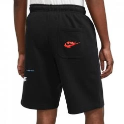 NIKE BERMUDA ESSENTIAL FUTURA Nero -Strada Moda nike dm6877 short essential futura sport style uomo 045006001 010 2