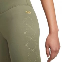 NIKE LEGGINGS ONE LUXE DONNA Verde -Strada Moda nike dm7258 leggings one luxe donna abbigliamento training e palestra donna 044575401 222 3