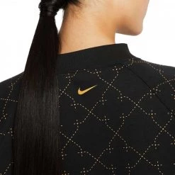 NIKE FELPA GIROCOLLO CROP NOVELTY DONNA Nero -Strada Moda nike dm7280 felpa girocollo crop novelty donna abbigliamento training e palestra donna 044575601 010 4