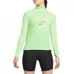 NIKE MAGLIA MANICA LUNGA TRAIL DONNA Lime