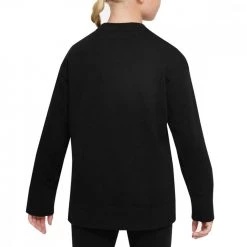 NIKE FELPA GIROCOLLO ENERGY BAMBINA Nero -Strada Moda nike dm8210 felpa girocollo energy bambina abbigliamento bambino 044518601 010 2