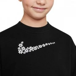 NIKE FELPA GIROCOLLO ENERGY BAMBINA Nero -Strada Moda nike dm8210 felpa girocollo energy bambina abbigliamento bambino 044518601 010 3