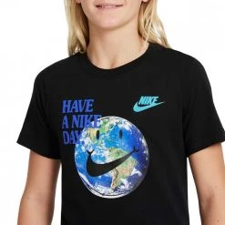 T-SHIRT HAVE A NIKE DAY BAMBINO Nero -Strada Moda nike do1809 t shirt have a nike day bambino abbigliamento bambino 044520201 010 3