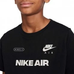 NIKE T-SHIRT AIR BAMBINO Nero -Strada Moda nike do1813 t shirt air bambino abbigliamento bambino 045002501 010 3