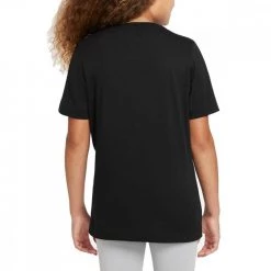 NIKE T-SHIRT BRANDMARK BAMBINO Nero -Strada Moda nike do1824 t shirt brandmark bambino abbigliamento bambino 045002601 010 2