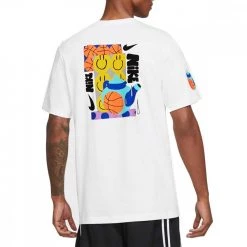 NIKE T-SHIRT BASKET A.I.R. Bianco 6 NIKE T-SHIRT BASKET A.I.R. Bianco -Strada Moda nike dq1885 t shirt cc pack 1 abbigliamento basket uomo 045208801 100 2