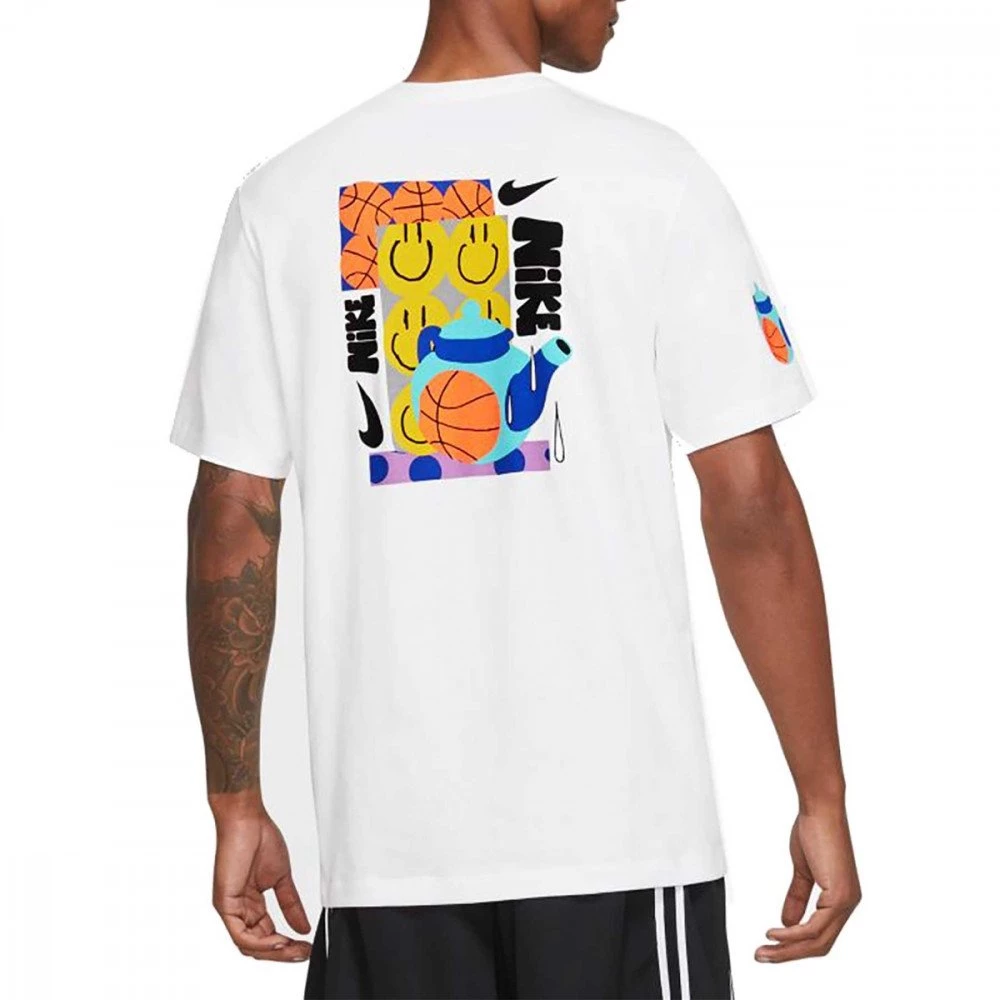NIKE T-SHIRT BASKET A.I.R. Bianco 4 NIKE T-SHIRT BASKET A.I.R. Bianco - immagine 2