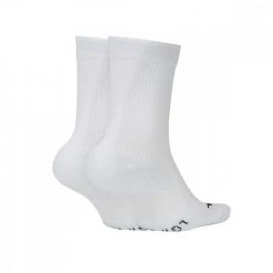 NIKE CALZE CUSHIONED CREW 2 PACK Bianco -Strada Moda nike sk0118 calze cushioned crew 2 pack abbigliamento tennis uomo 040125301 100 2