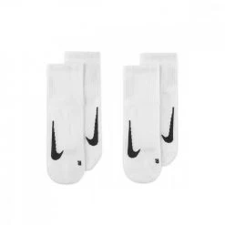 NIKE CALZE MULTIPLIER ANKLE - 2 PACK Bianco -Strada Moda nike sx7556 calze multiplier ankle 2 pack abbigliamento running uomo 045198901 100 2