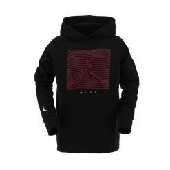 NIKE JORDAN FELPA C/CAPP JUMPMAN X NIKE FELPATA BAMBINO Nero -Strada Moda nike jordan 95b131 felpa c capp jumpman x nike felpata bambino abbigliamento bambino 044516301 023 2