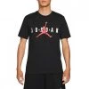 NIKE JORDAN T-SHIRT LOGO AIR Nero -Strada Moda nike jordan ck4212 t shirt logo air sport style uomo 044998201 013 1