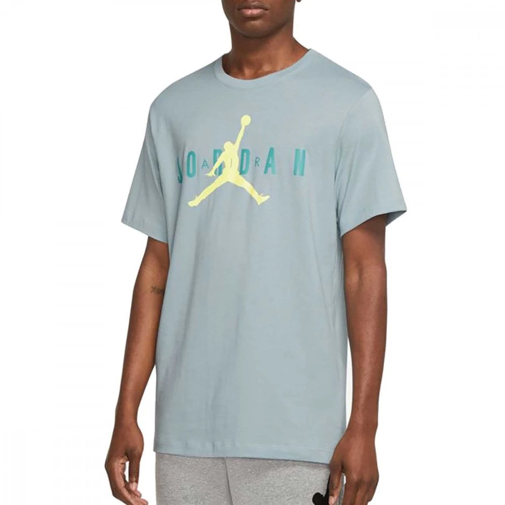 NIKE JORDAN T-SHIRT LOGO AIR Azzurro 3 NIKE JORDAN T-SHIRT LOGO AIR Azzurro