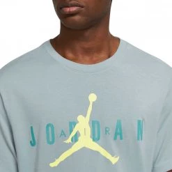 NIKE JORDAN T-SHIRT LOGO AIR Azzurro 7 NIKE JORDAN T-SHIRT LOGO AIR Azzurro -Strada Moda nike jordan ck4212 t shirt logo air sport style uomo 044998401 392 3