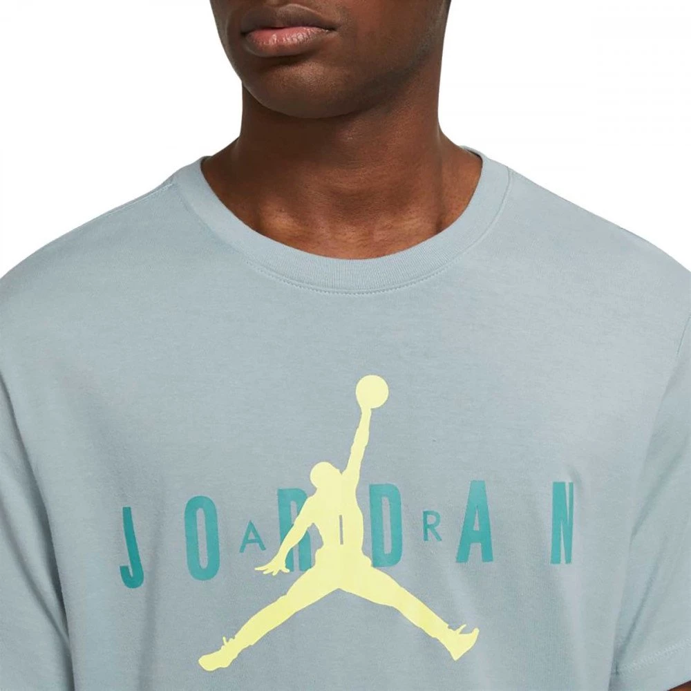 NIKE JORDAN T-SHIRT LOGO AIR Azzurro 5 NIKE JORDAN T-SHIRT LOGO AIR Azzurro - immagine 3