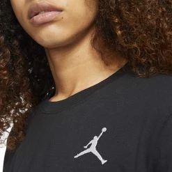 NIKE JORDAN T-SHIRT JUMPMAN MINI LOGO Nero -Strada Moda nike jordan dc7485 t shirt jumpman logo piccolo sport style uomo 043805601 010 3