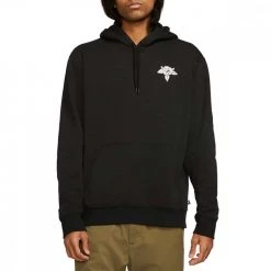 NIKE SB FELPA CON CAPPUCCIO STAND ALONE Nero