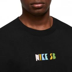 NIKE SB T-SHIRT NATURE Nero -Strada Moda nike sb dq1858 t shirt nature street style uomo 044740501 010 3