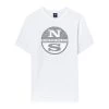 NORTH SAILS T-SHIRT MACRO LOGO IN TONO Bianco