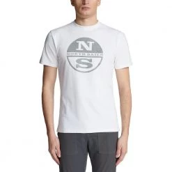 NORTH SAILS T-SHIRT MACRO LOGO IN TONO Bianco -Strada Moda north sails 692798000 t shirt macro logo in tono casual uomo 045023201 0101 2