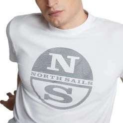 NORTH SAILS T-SHIRT MACRO LOGO IN TONO Bianco -Strada Moda north sails 692798000 t shirt macro logo in tono casual uomo 045023201 0101 4