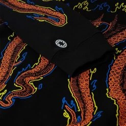 FELPA CON CAPPUCCIO OCTOPUS MORE FIRE Nero 7 FELPA CON CAPPUCCIO OCTOPUS MORE FIRE Nero -Strada Moda octopus 21sosh05 felpa c capp more fire street style uomo 042215501 black 3