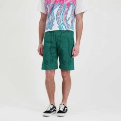 BERMUDA OCTOPUS OUTLINE JOGGER Verde -Strada Moda octopus 22sojs03 bermuda octopus outline jogger street style uomo 044742001 field 4