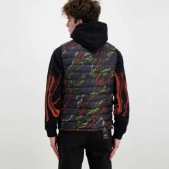 SMANICATO OCTOPUS DECO DOWN Nero -Strada Moda octopus 22sojv09 smanicato octopus deco down street style uomo 044742101 black 4