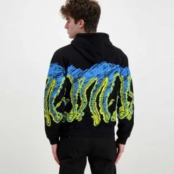 FELPA CON CAPPUCCIO OCTOPUS DRAFT Nero -Strada Moda octopus 22sosh11 felpa con cappuccio octopus draft street style uomo 044742401 black 4