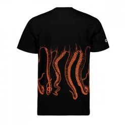 T-SHIRT OCTOPUS OUTLINE Nero -Strada Moda octopus 22sots03 t shirt octopus outline street style uomo 044743601 black 2