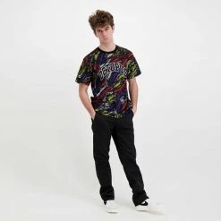 T-SHIRT OCTOPUS DECO Nero -Strada Moda octopus 22sots09 t shirt octopus deco street style uomo 044743801 black 6