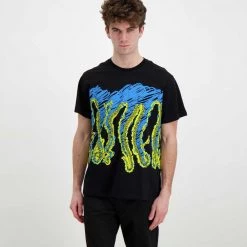 T-SHIRT OCTOPUS DRAFT Nero -Strada Moda octopus 22sots11 t shirt octopus draft street style uomo 044743901 black 3