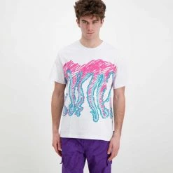 T-SHIRT OCTOPUS DRAFT Bianco -Strada Moda octopus 22sots11 t shirt octopus draft street style uomo 044744001 white 3