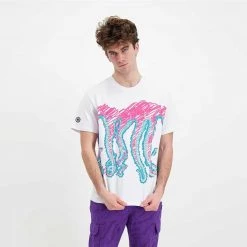 T-SHIRT OCTOPUS DRAFT Bianco -Strada Moda octopus 22sots11 t shirt octopus draft street style uomo 044744001 white 5