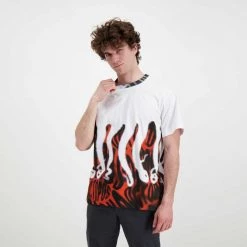 T-SHIRT OCTOPUS HALF TONE Bianco -Strada Moda octopus 22sots13 t shirt octopus half tone street style uomo 044744101 white 5