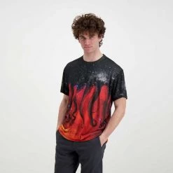 T-SHIRT OCTOPUS GALAXY Nero -Strada Moda octopus 22sots17 t shirt octopus galaxy street style uomo 044744401 black 5