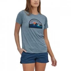 PATAGONIA T-SHIRT CAPILENE® COOL DAILY GRAPHIC DONNA Verde -Strada Moda patagonia 45250 t shirt capilene cool daily graphic donna abbigliamento montagna donna 044846901 bopx 3