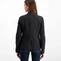 PEUTEREY BIKER FLYERS IN SOFTSHELL DONNA Nero -Strada Moda peuterey ped3555 biker flyers in softshell donna giacconi donna 042681901 ner 4