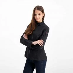 PEUTEREY BIKER FLYERS IN SOFTSHELL DONNA Nero -Strada Moda peuterey ped3555 biker flyers in softshell donna giacconi donna 042681901 ner 5