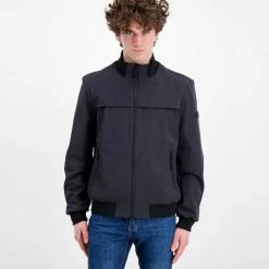 PEUTEREY BOMBER POTOSI IN SOFT SHELL Blu -Strada Moda peuterey peu3928 bomber potosi in soft shell giacconi uomo 042683201 215 3