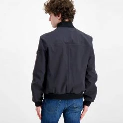 PEUTEREY BOMBER POTOSI IN SOFT SHELL Blu -Strada Moda peuterey peu3928 bomber potosi in soft shell giacconi uomo 042683201 215 4