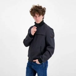 PEUTEREY BOMBER POTOSI IN SOFT SHELL Blu -Strada Moda peuterey peu3928 bomber potosi in soft shell giacconi uomo 042683201 215 5