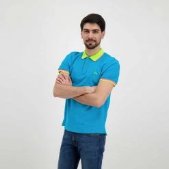PEUTEREY POLO NEW SELANDINA Azzurro -Strada Moda peuterey peu3936 polo new selandina casual uomo 045019401 608 5