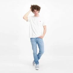 PEUTEREY T-SHIRT MANDERLY Bianco -Strada Moda peuterey peu4060 t shirt manderly casual uomo 042684801 biaof 4