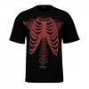PHOBIA T-SHIRT SCHELETRO Nero -Strada Moda phobia ph 1bskered t shirt scheletro street style uomo 044745401 red 1