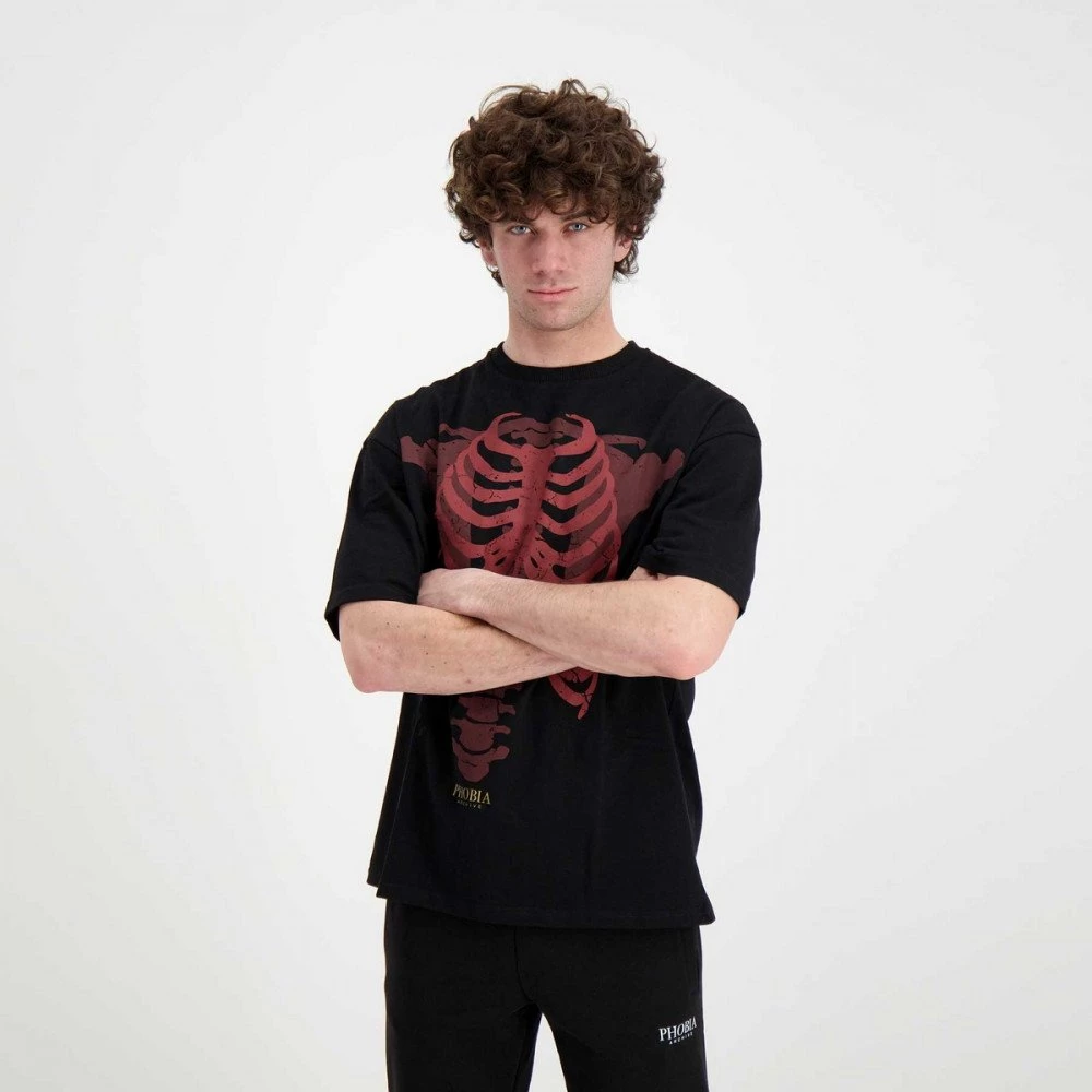 PHOBIA T-SHIRT SCHELETRO Nero 6 PHOBIA T-SHIRT SCHELETRO Nero - immagine 4