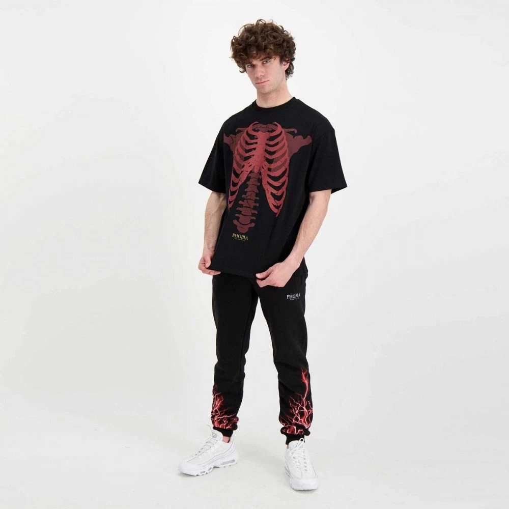 PHOBIA T-SHIRT SCHELETRO Nero 7 PHOBIA T-SHIRT SCHELETRO Nero - immagine 5