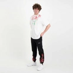 PHOBIA T-SHIRT LIGHTNING Bianco -Strada Moda phobia ph 1wwredgr t shirt fulmini street style uomo 044745701 redgr 5